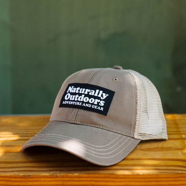 Naturally Outdoors Woven Label Washed Trucker