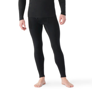 Classic Thermal Merino Base Layer Bottoms for Men Black