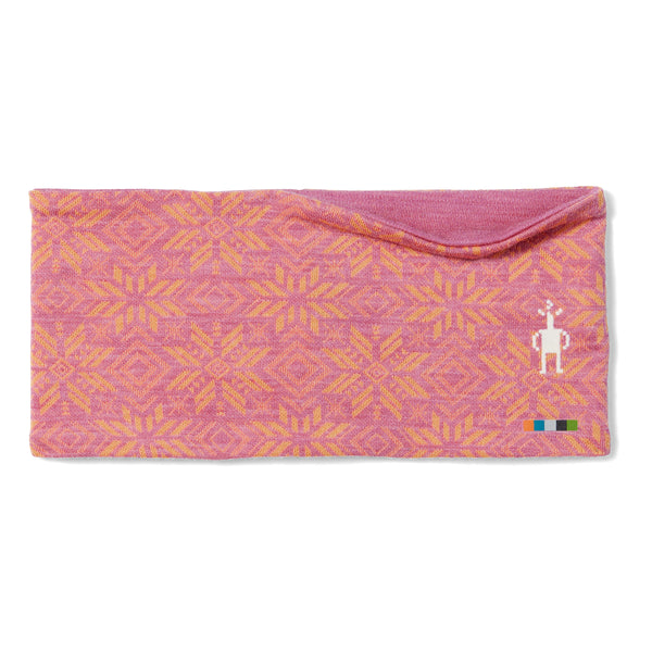 Thermal Merino Reversible Headband Mink/Coral Reef