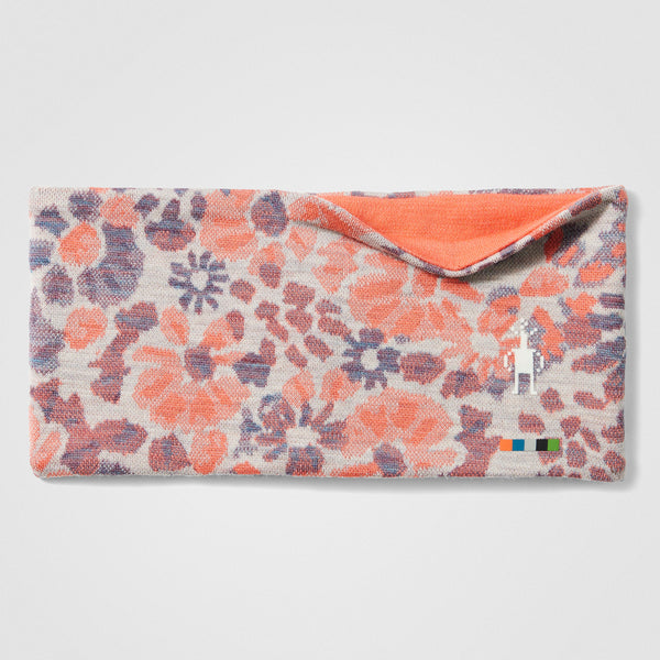 Thermal Merino Reversible Headband Mink/Coral Reef